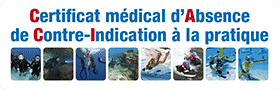 Certificat médical d’Absence de Contre-Indication à la pratique des activités subaquatiques (CACI)